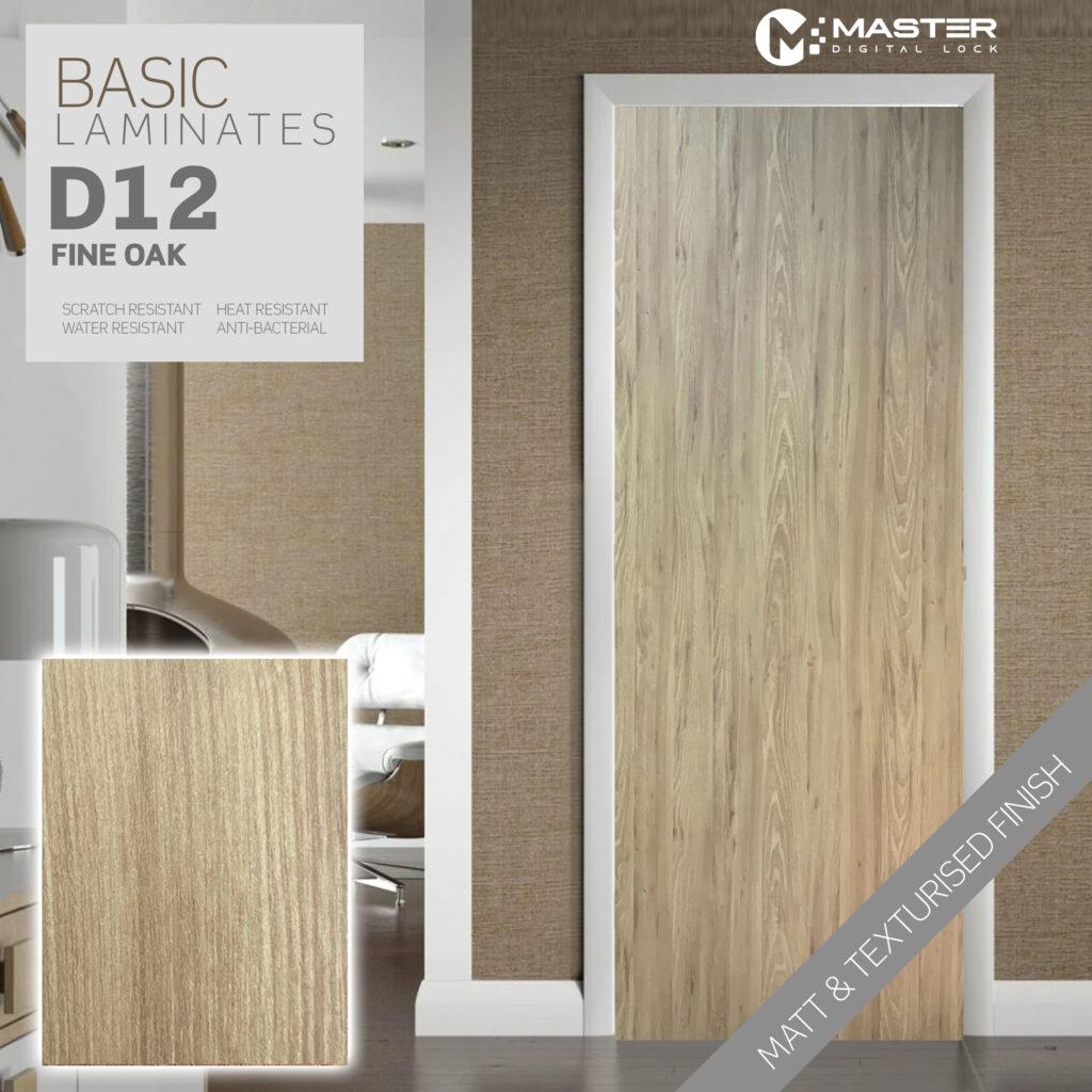 BASIC FINE OAK MAIN DOOR D12 - Master Digital Lock