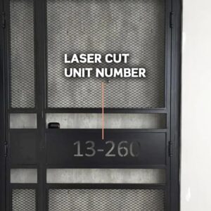 Laser Cut Unit Number (Medium)